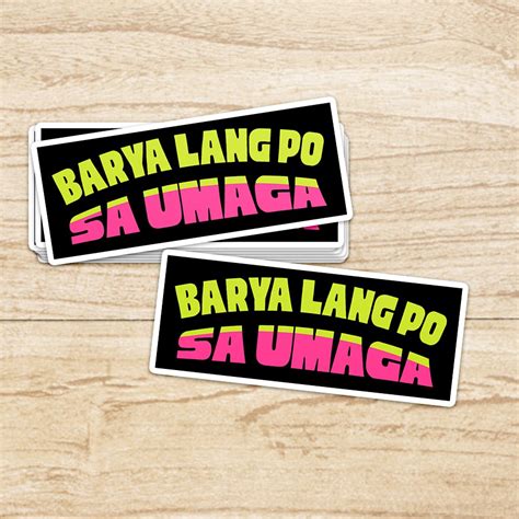 barya lang sa umaga stickers saying